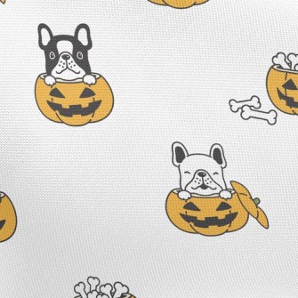 Halloween Pumpkin French Bulld Pongee