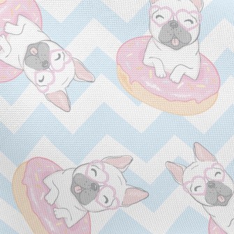 Donut French Bulldog Pongee