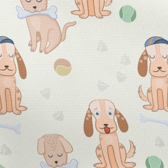 Cute Dog Pongee