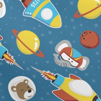 Rocket Elephant And Bear Pongee