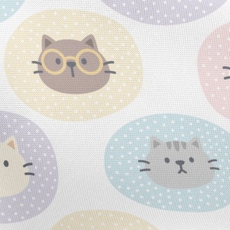 Cute Cat Pongee