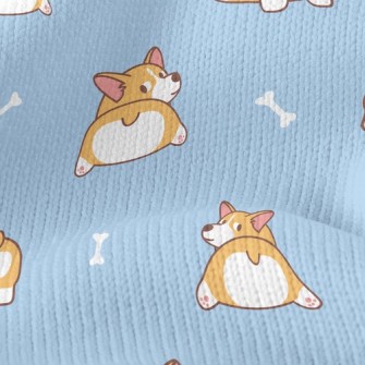 Corgi Showing Ass Stretch Jersey