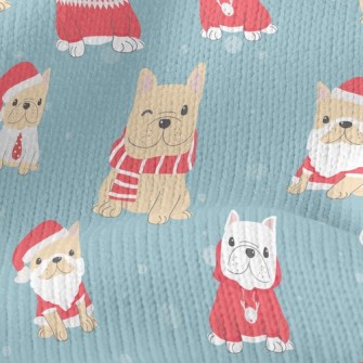 Christmas Costume French Bulld Stretch Jersey