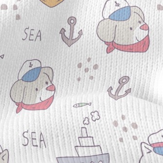 Nautical Cat And Dog Stretch Jersey