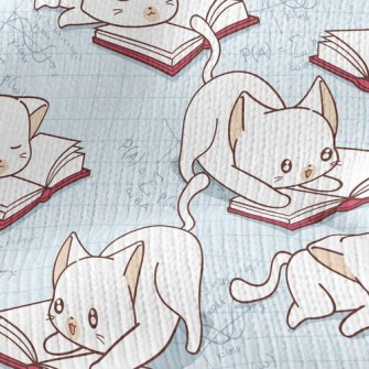 Cat Reading Stretch Jersey