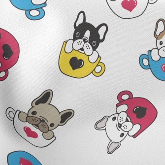 Coffee Mug French Bulldog Lightweight Cotton Poplin