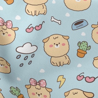 Cute Dog Lightweight Cotton Poplin