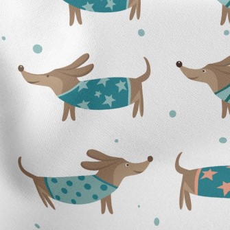 Dachshund Lightweight Cotton Poplin