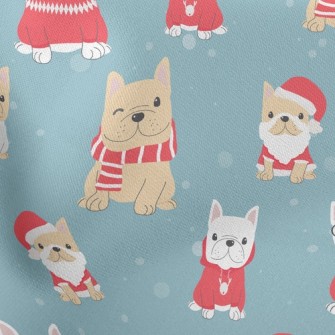 Christmas Costume French Bulld Lightweight Cotton Poplin
