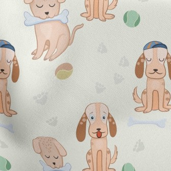 Cute Dog Lightweight Cotton Poplin