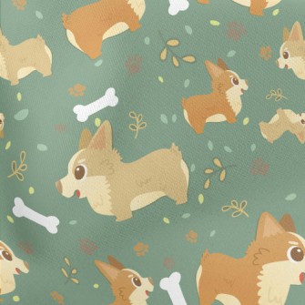 Corgi Bone Lightweight Cotton Poplin