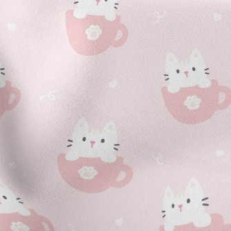 Coffee Mug Cat Lightweight Cotton Poplin