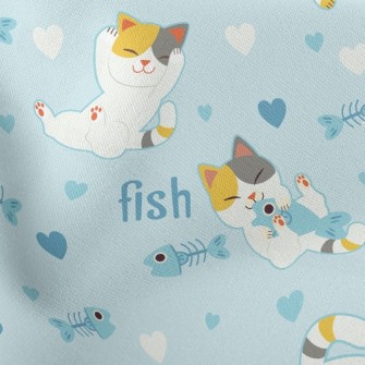 Cat Fish Bone Lightweight Cotton Poplin