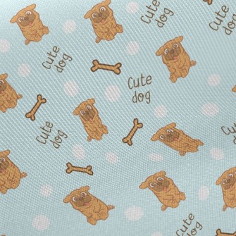 Puppy Dog Bone Midweight Cotton Poplin