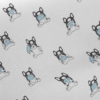 Wearing A Mask French Bulldog Midweight Cotton Poplin