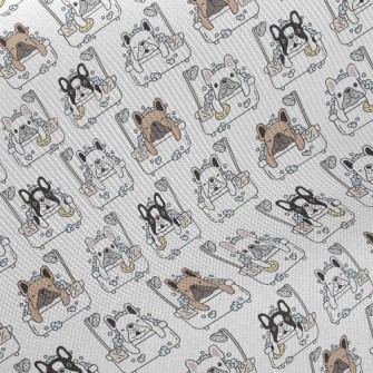 Shower French Bulldog Midweight Cotton Poplin