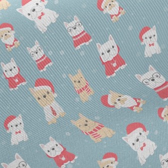 Christmas Costume French Bulld Midweight Cotton Poplin
