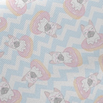 Donut French Bulldog Midweight Cotton Poplin