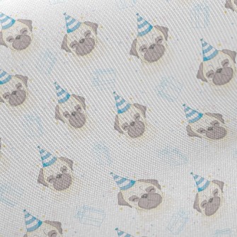 Happy Pug Midweight Cotton Poplin