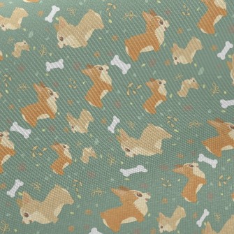 Corgi Bone Midweight Cotton Poplin