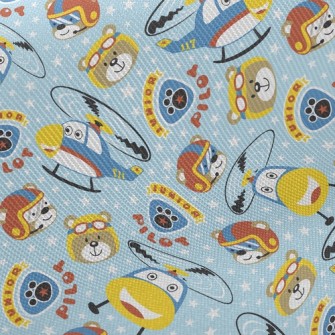 Helicopter And Pilot Midweight Cotton Poplin