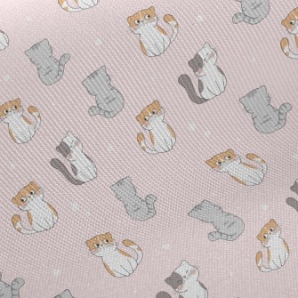 Cute Cat Midweight Cotton Poplin
