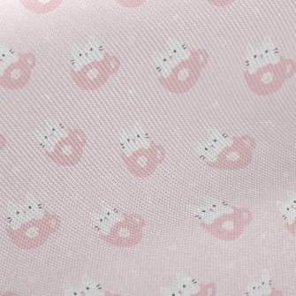 Coffee Mug Cat Midweight Cotton Poplin