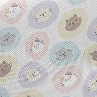 Cute Cat Midweight Cotton Poplin