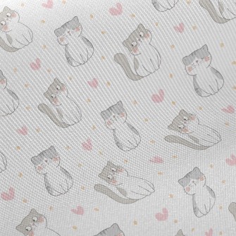 Cute Cat Midweight Cotton Poplin
