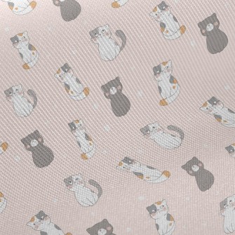 Cute Cat Midweight Cotton Poplin