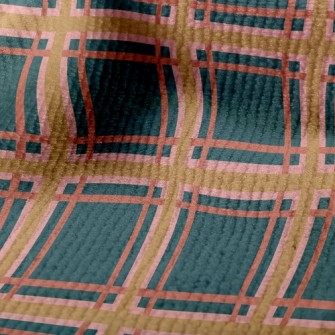 Neat Green Plaid Terry