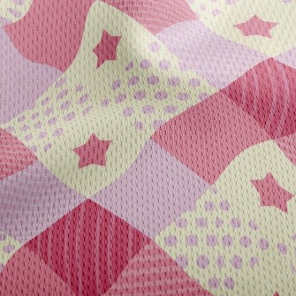Cute Little Stars Athletic Mesh Flat Back
