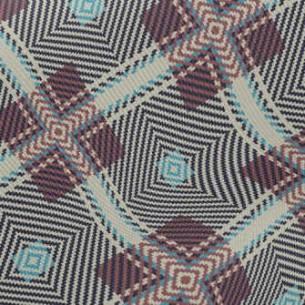 Coffee Woven Grid Twill