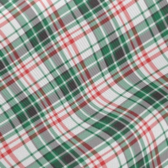 Red And Green Small Plaid Twill