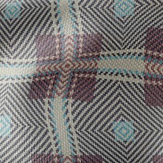 Coffee Woven Grid Waterproof Canvas