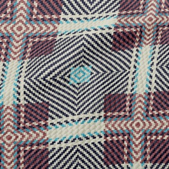 Coffee Woven Grid Birdseye Piqué