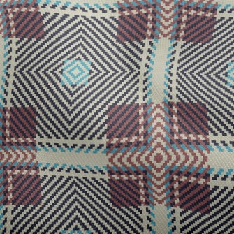 Coffee Woven Grid Dobby