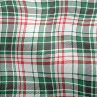 Red And Green Small Plaid Dobby