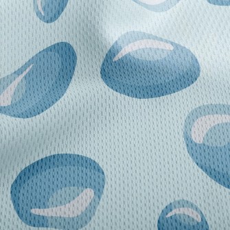 Raindrop Dots Athletic Mesh Flat Back