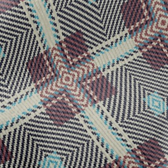 Coffee Woven Grid Standard Corduroy