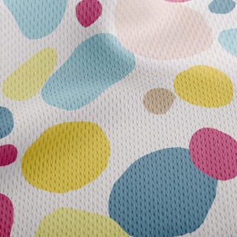 Colorful Dots Athletic Mesh Flat Back