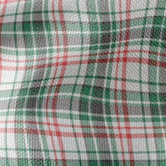 Red And Green Small Plaid Waterproof Canvas