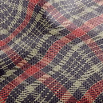 Elegant Plaid Athletic Mesh Flat Back