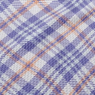 Beautiful Purple Plaid Birdseye Piqué