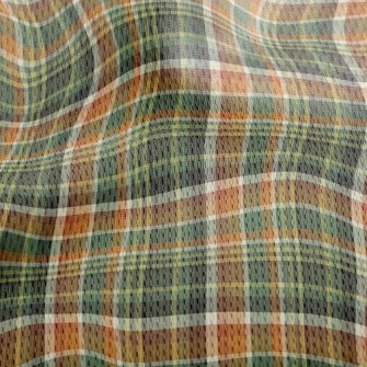 Ordinary And Elegant Plaid Athletic Mesh Flat Back
