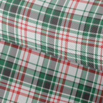 Red And Green Small Plaid Waterproof Oxford