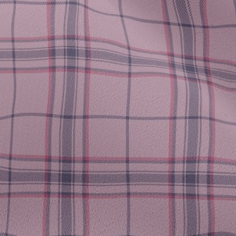 Pink And Purple Large Plaid Chiffon