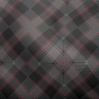 Black Woven Plaid Dobby