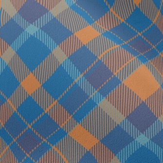 Ocean Blue Check Chiffon