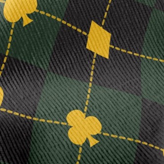 Playing Card Plaid Standard Corduroy